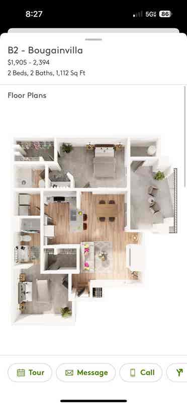 Private room and bathroom