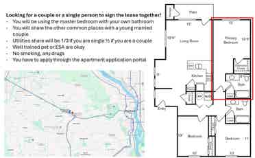 Join a lease with us in Ba APT