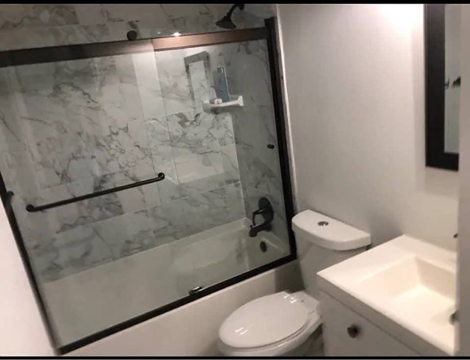 Large bedroom with private bathroom