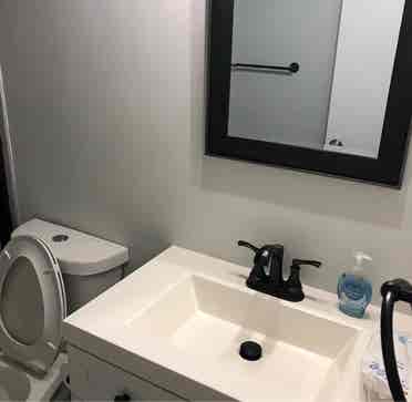 Large bedroom with private bathroom
