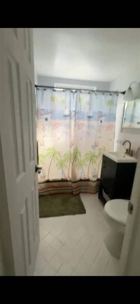 Room with bathroom