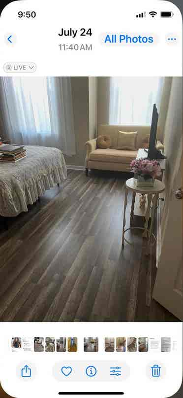 bath in a condo .  Shared