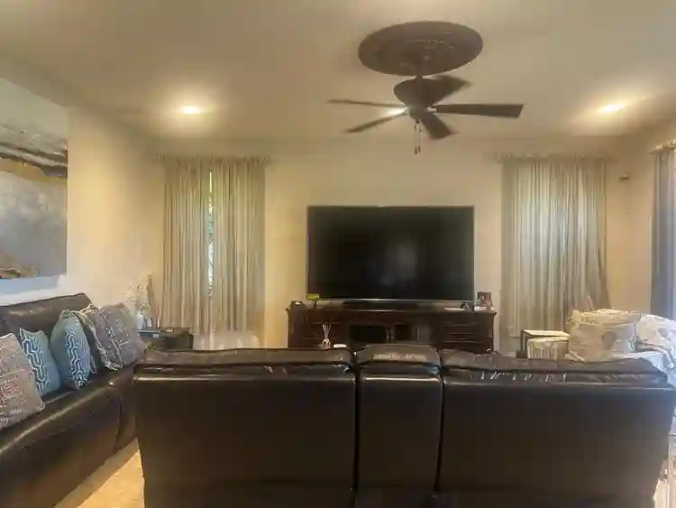 Private room, bathroom and office.