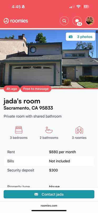 Room for Rent ! Natomas Area