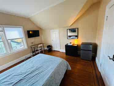 Sunny spacious room in Downtown
