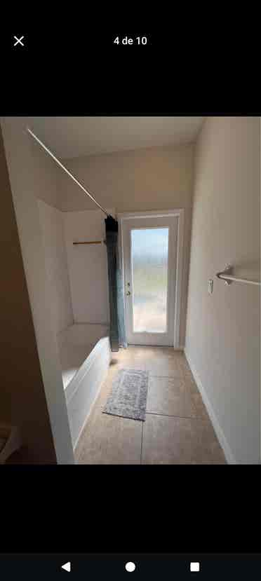 Room with shared bathroom.