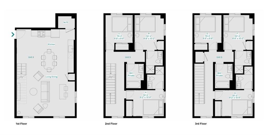 $ private room + bathroom