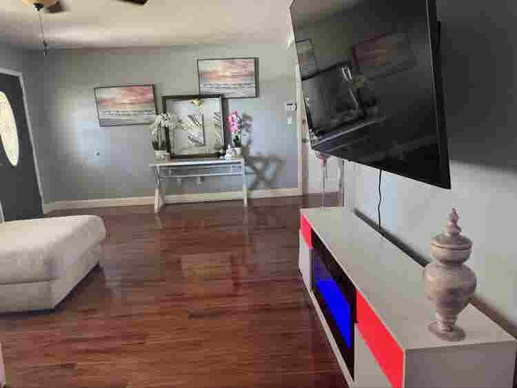 Fully furnished room with a pool!