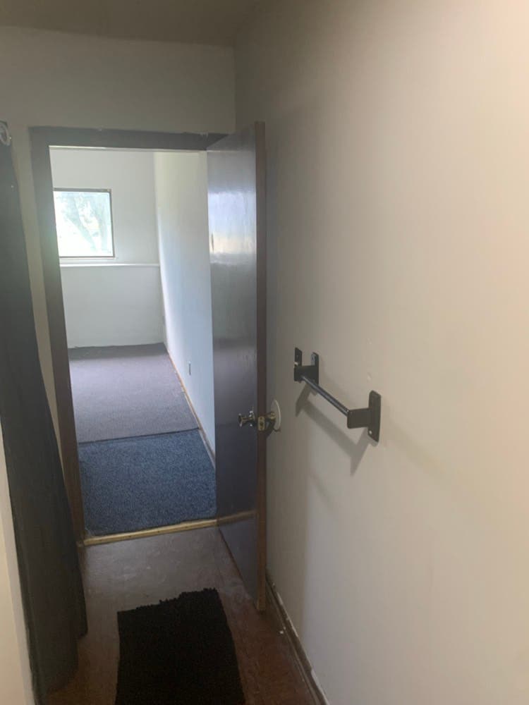 Unfinished room, private bathroom