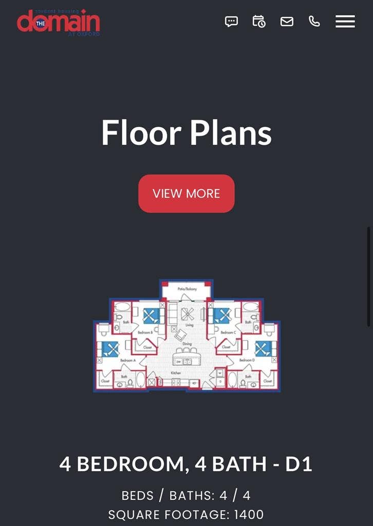 Lease available at the Domain!