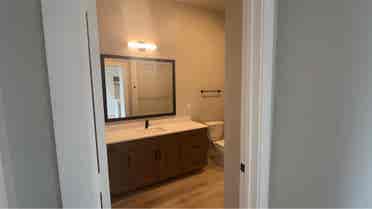 Private room with separate bath.