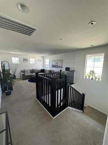 Bedroom and full bathroom with tub