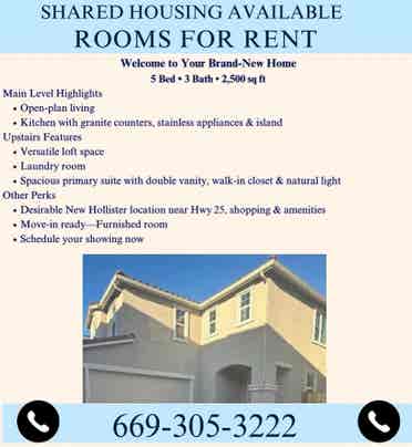 Master bedroom for rent