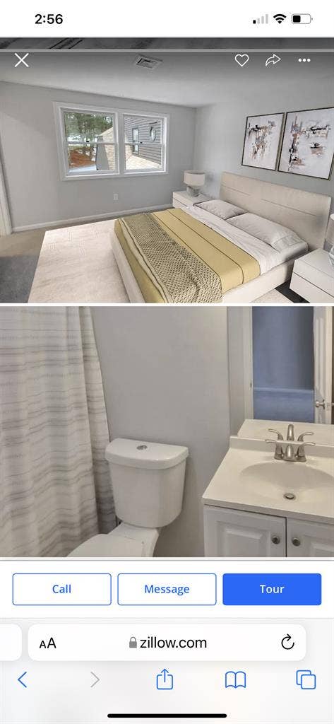 Private bed and bath