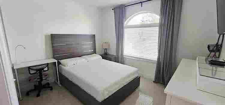 Bedroom in private home.
