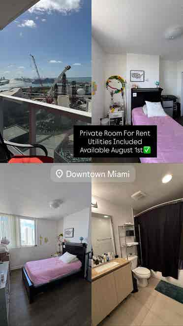 Room for Rent Downtown Miami