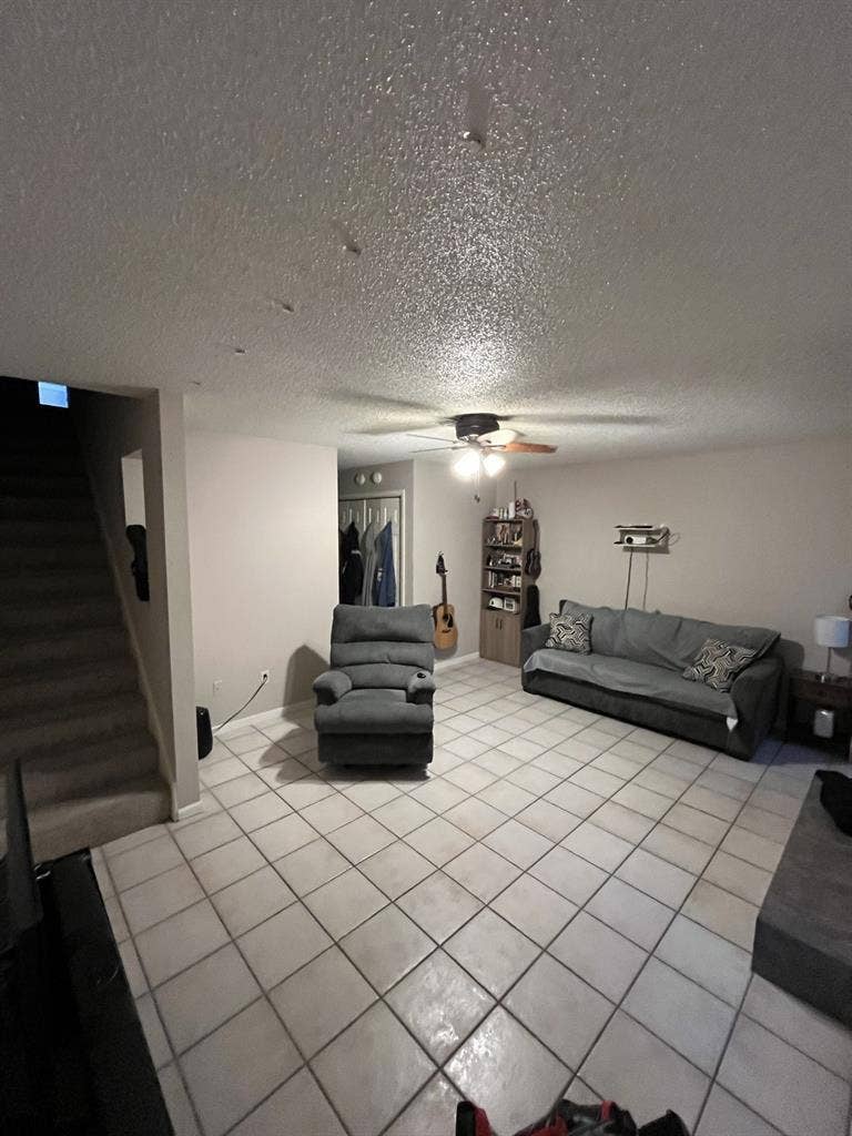 Master bedroom of a townhome