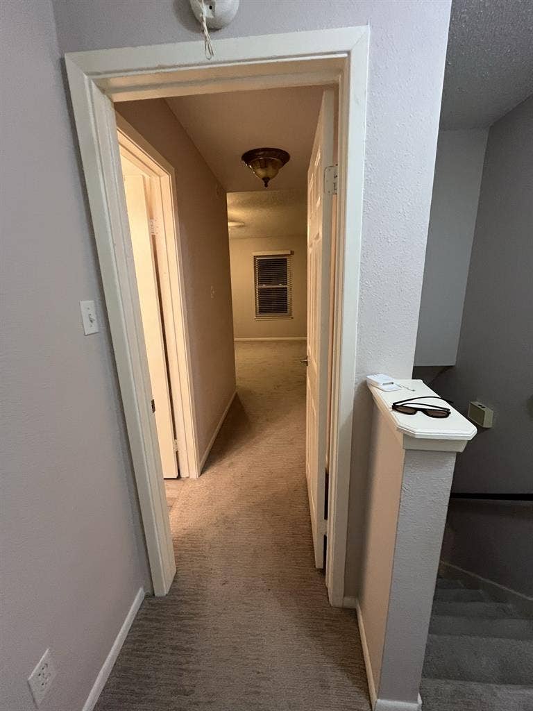 Master bedroom of a townhome