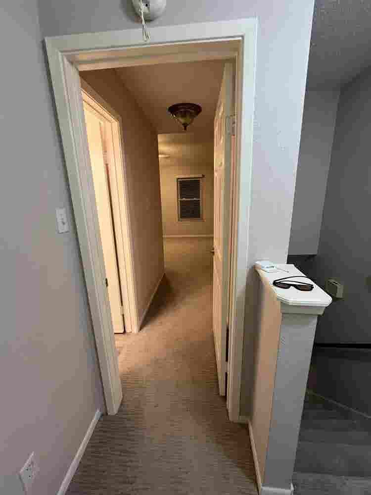 Master bedroom of a townhome