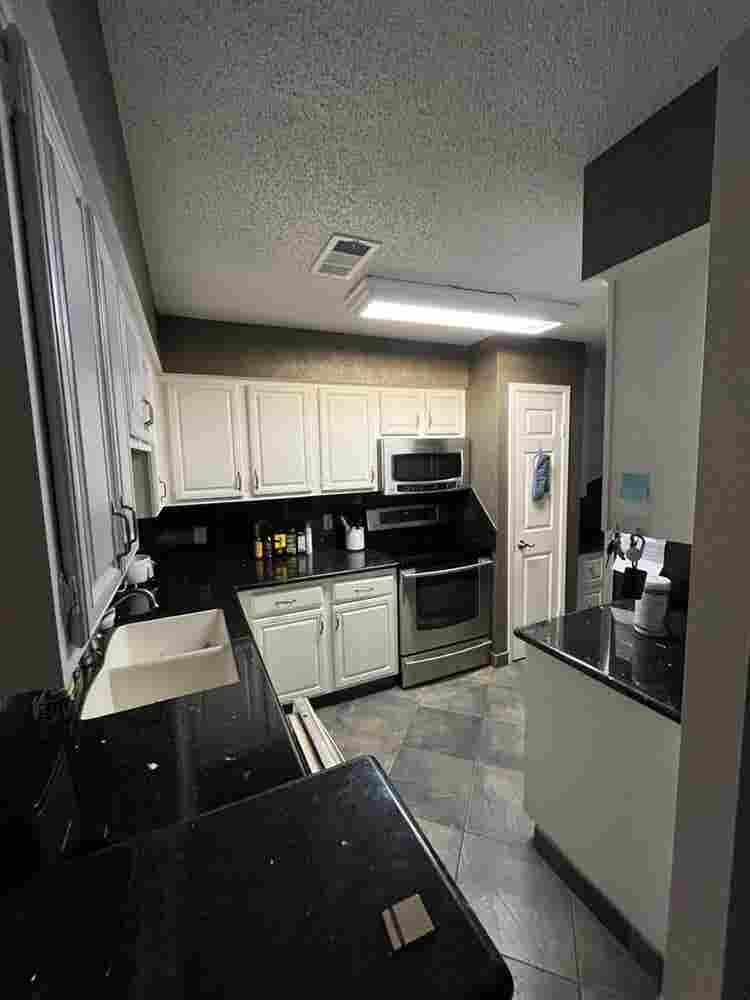 Master bedroom of a townhome