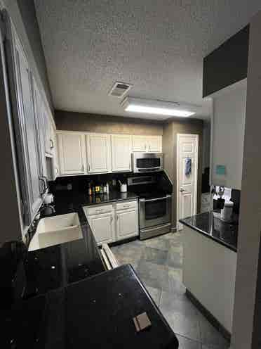 Master bedroom of a townhome