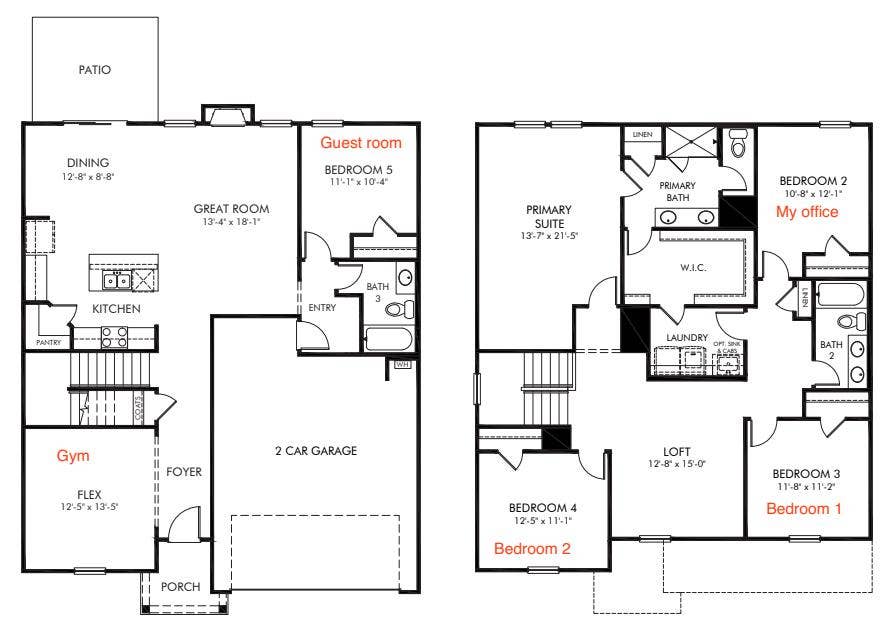 Room in newer Simpsonville house