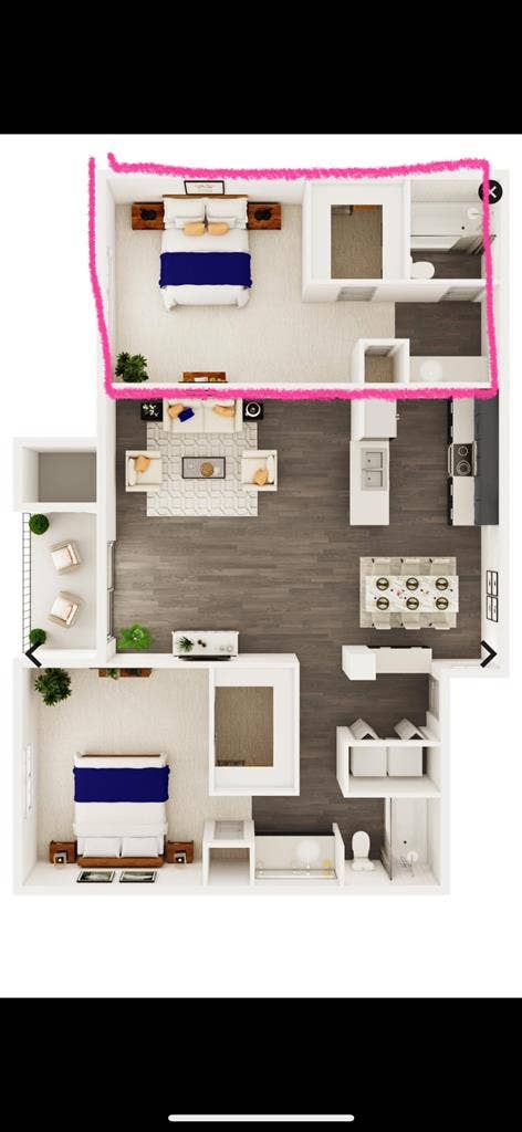 Immediate takeover for 2nd bed/bath