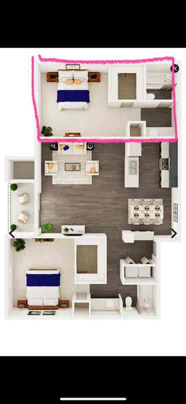 Immediate takeover for 2nd bed/bath
