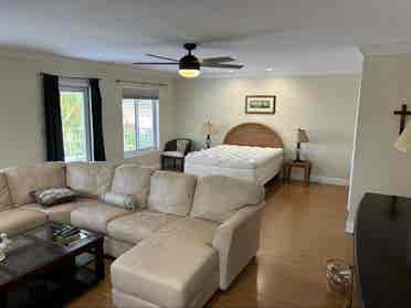 Massive master waterfront suite