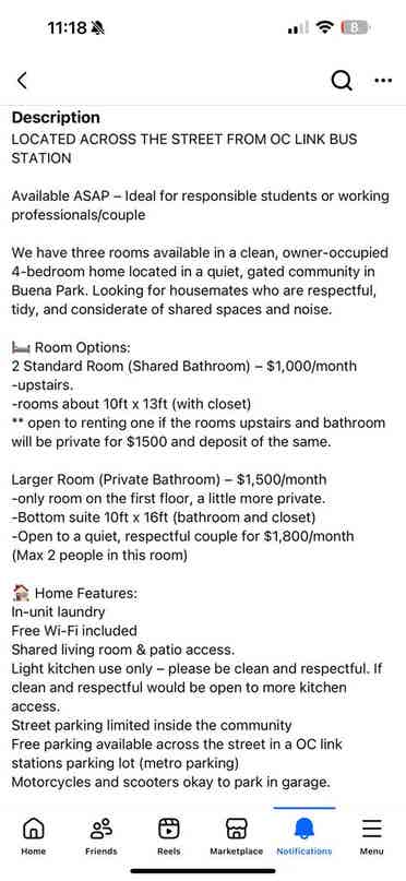 FRIENDLY :) 3 ROOMS FOR RENT