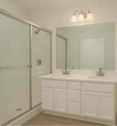 Master, walk-in closet private bath
