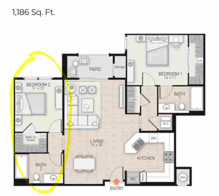 Private Bedroom by Irvine Spectrum