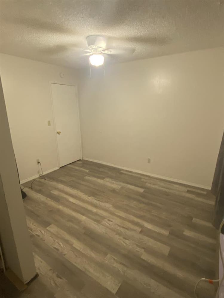 Bedroom with shared bathroom