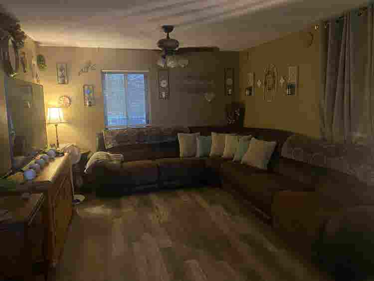Bedroom with shared bathroom