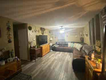Bedroom with shared bathroom