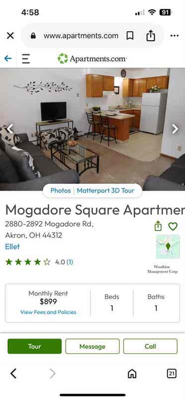 1 bedroom apartment