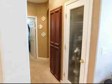 Private room with a shared bathroom
