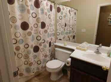 Private room with a shared bathroom