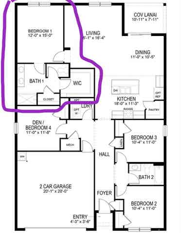 New Furnished Master BR w Own Bath