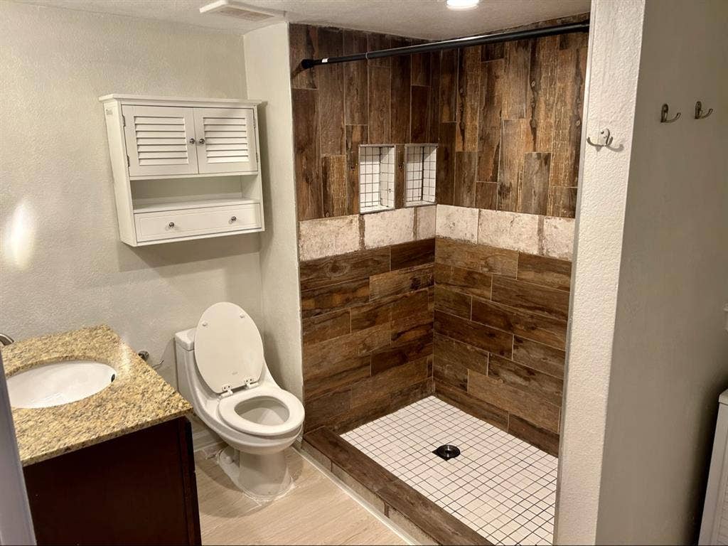 Large private bedroom, shared bath