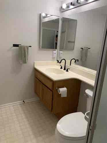 New LVP flooring / bath fixtures