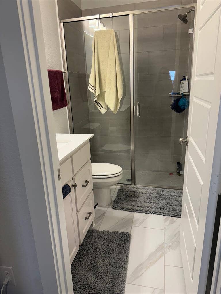 Fully Furnished room with bathroom.