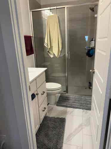 Fully Furnished room with bathroom.