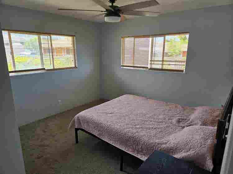 Private bedroom and bathroom