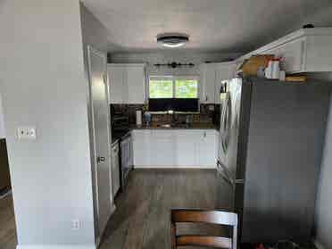 Private bedroom and bathroom