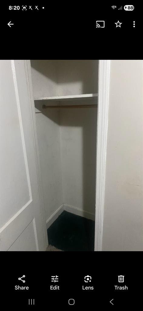 Room for rent with bathroom and bed