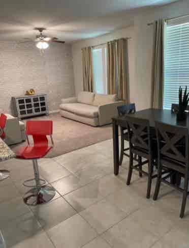 Room in a safe neighborhood