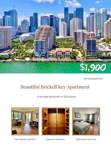 Gorgeous Master Bedroom - Brickell