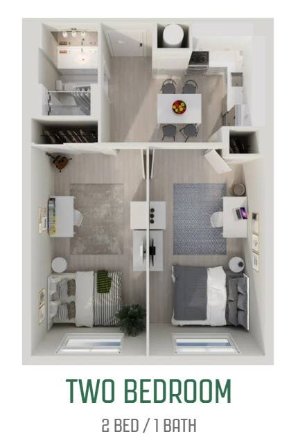 Room in 2 bedroom unit