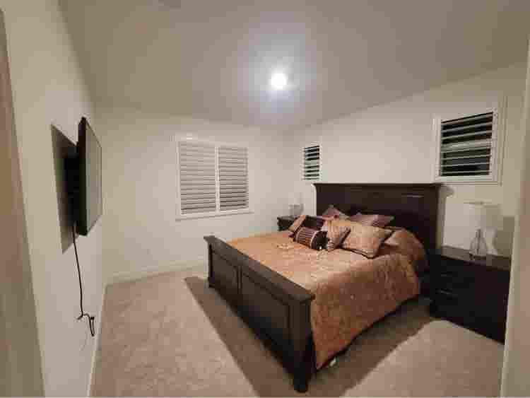Modern room with private bathroom